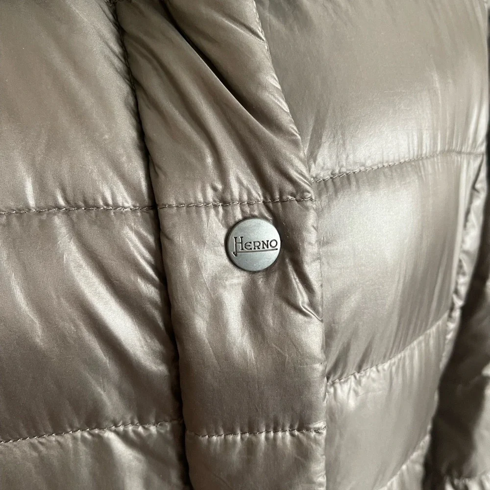 Herno Metallic Gray Puffer Jacket - Picture 5 of 15